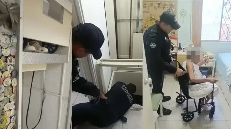 Policías de Monterrey rescatan a mujer de 88 años en elevador 1 policias de monterrey rescatan a mujer de 88 anos en elevador