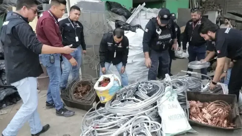 Escobedo suspende compra-venta e incauta cable de CFE en operativo 1 escobedo suspende compra venta e incauta cable de cfe en operativo
