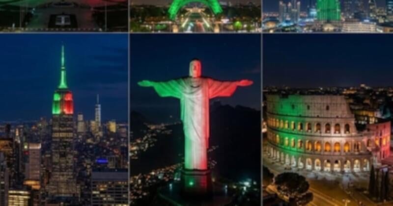 Monumentos del mundo iluminados con los colores de México 1 monumentos del mundo iluminados con los colores de